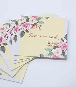 厚紙印刷 × 正方形カード